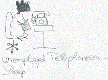 Bild: unemployed telephonsex sheep
